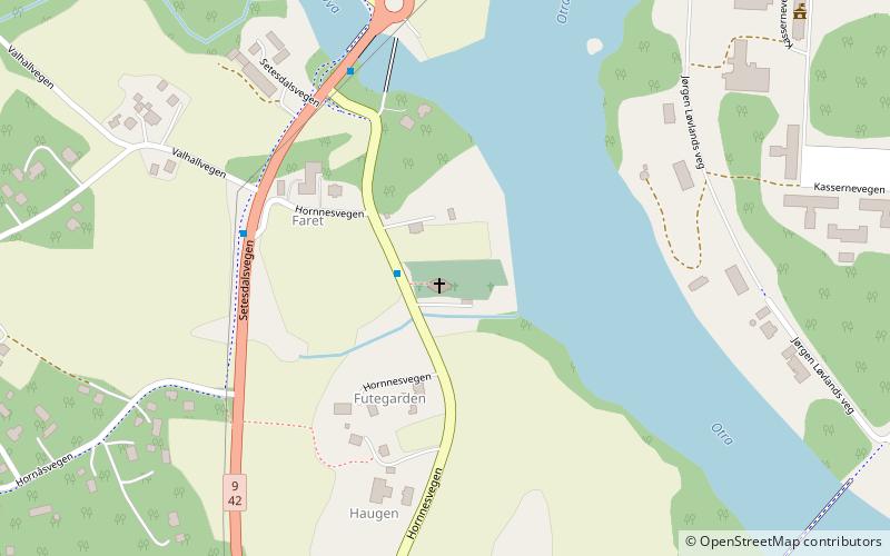 Hornnes Church location map