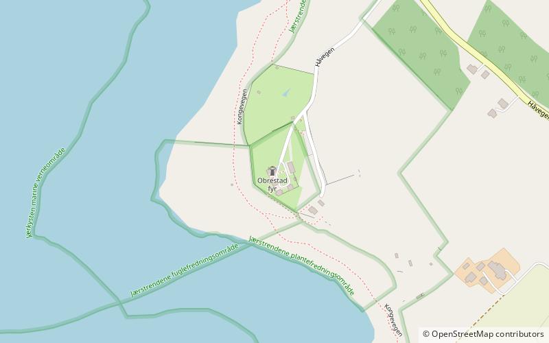 Obrestad Lighthouse location map