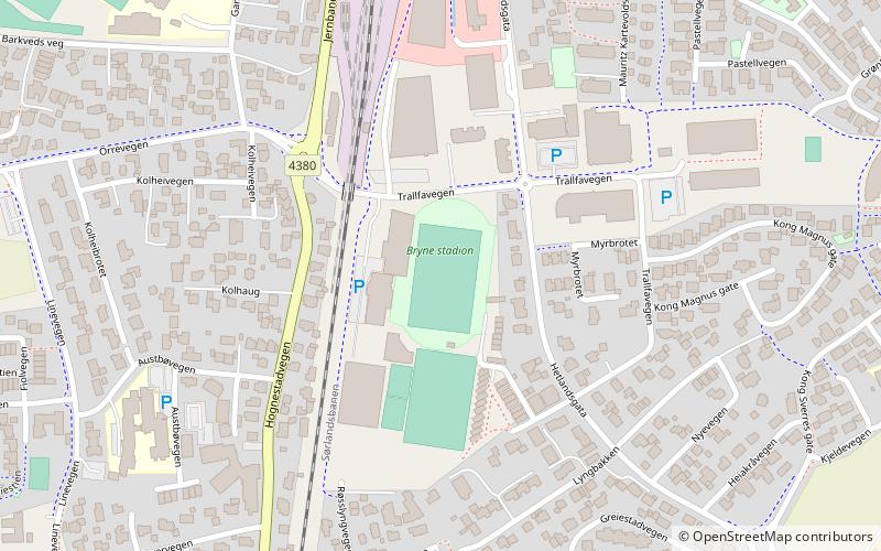 Bryne Stadion location map