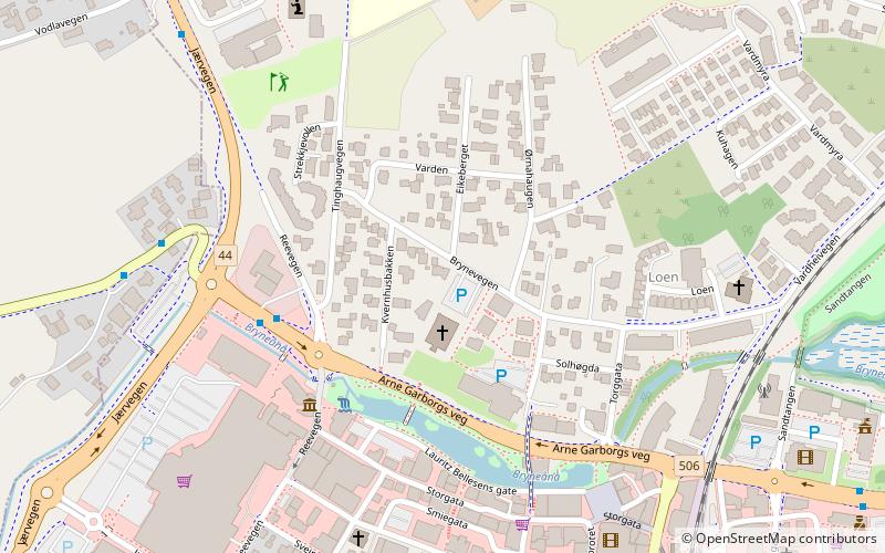 Bryne Church location map