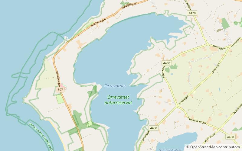 Orrevatnet location map