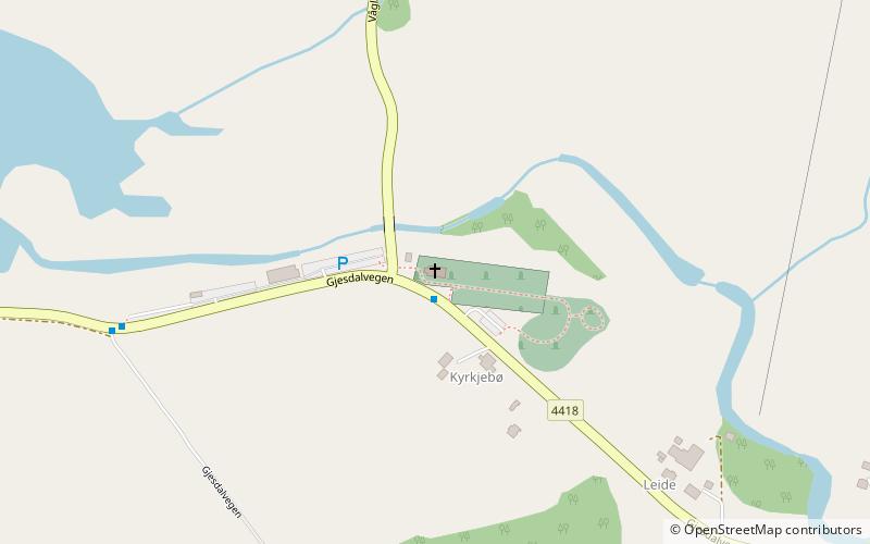Gjesdal Church location map