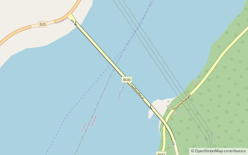 Lysefjord Bridge location map