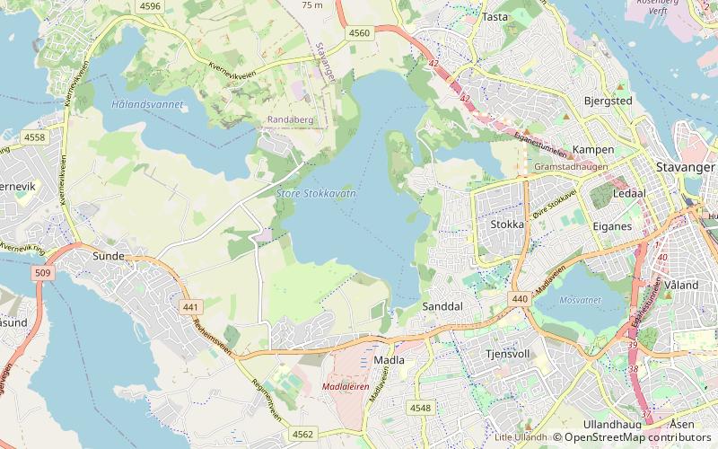 stora stokkavatnet stavanger location map