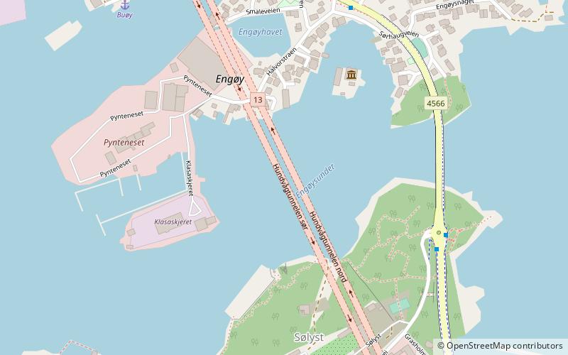 Hundvåg Tunnel location map