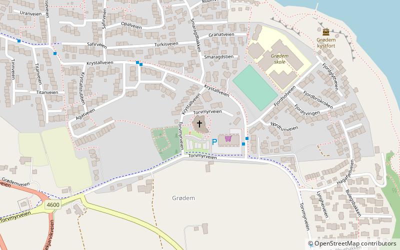 Grødem Church location map