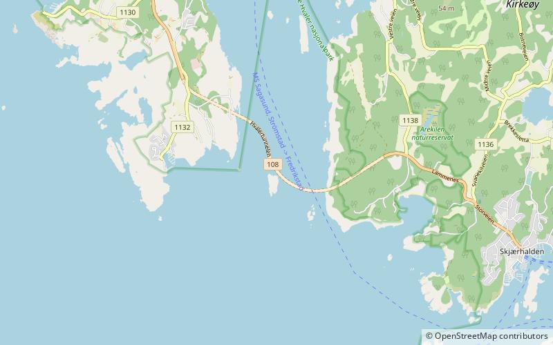 Hvalertunnel location map