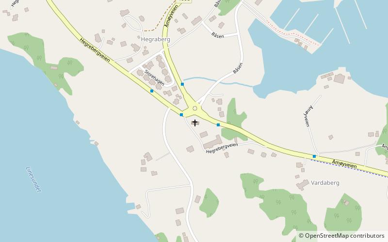 Vestre Åmøy Chapel location map