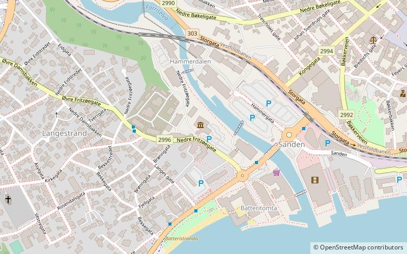 Larvik Museum location map