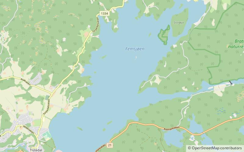 Femsjøen location map