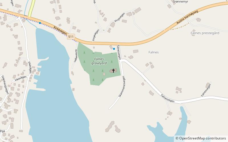 Falnes Church location map