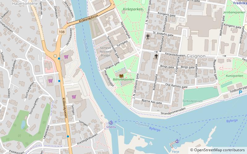 Fredrikstad Bibliotek location map