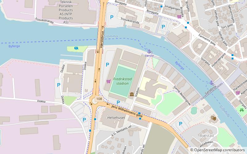 Fredrikstad Stadion location map