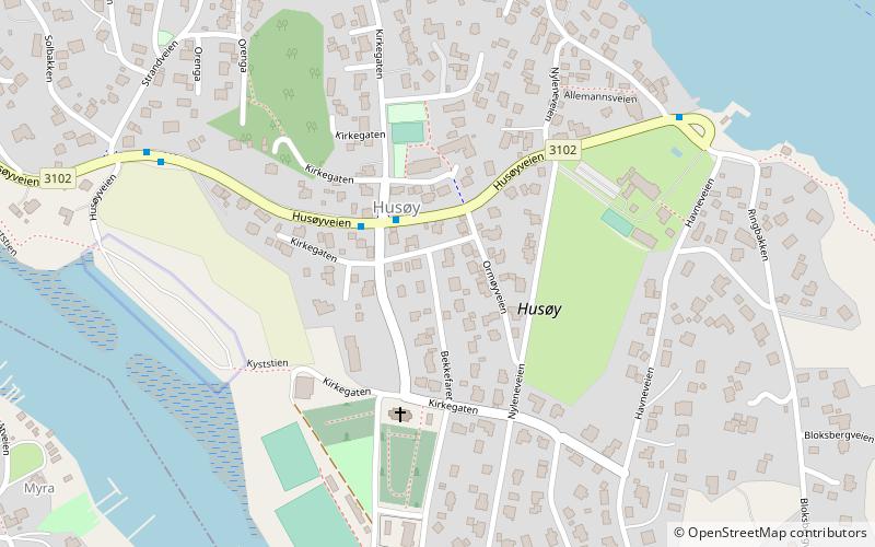 Husøy location map