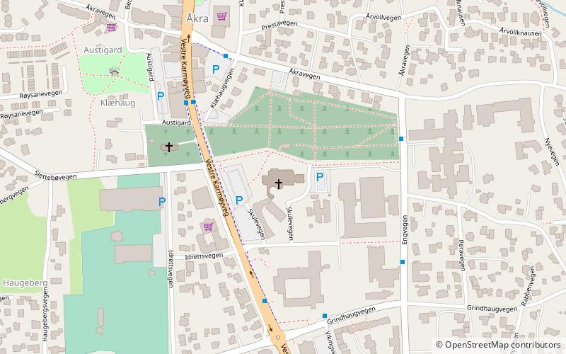 akra church akrehamn location map