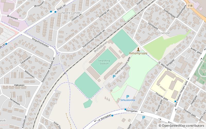 Sarpsborg Stadion location map