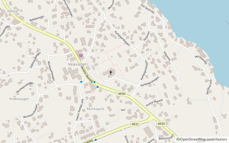 Vedavågen Church location map