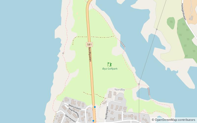 Øya Golfpark location map