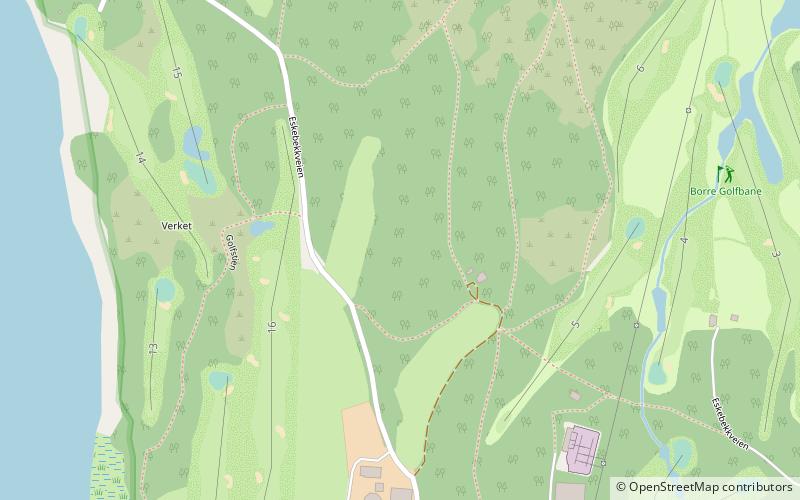Borre Golfbane location map