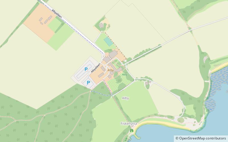 Alby gård location map
