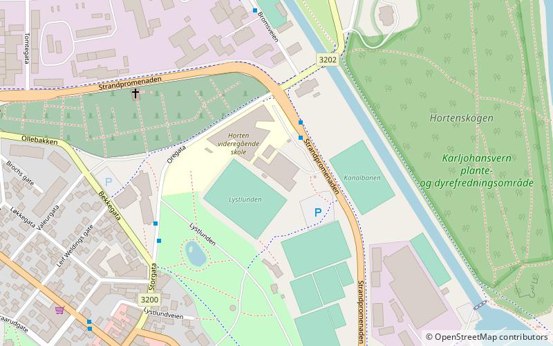 Hortenshallen location map