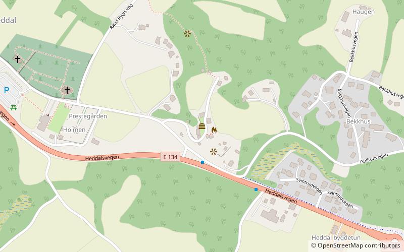 Heddal Bygdetun location map