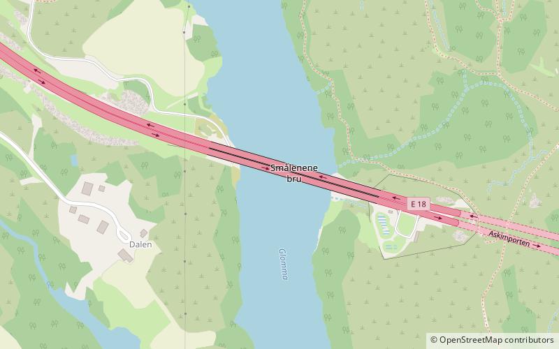 Smaalenene Bridge location map