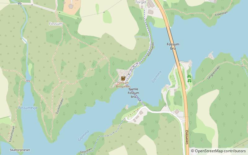 Fossum Bridge location map