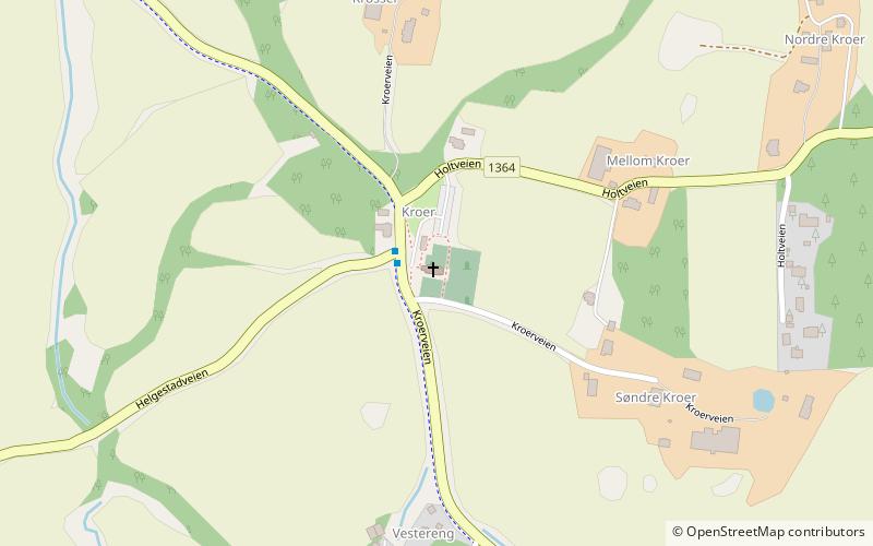 Kroer Church location map