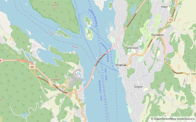 Oslofjord Tunnel location map