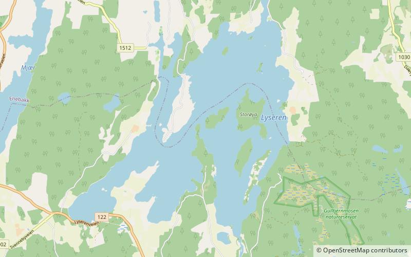 Lyseren location map
