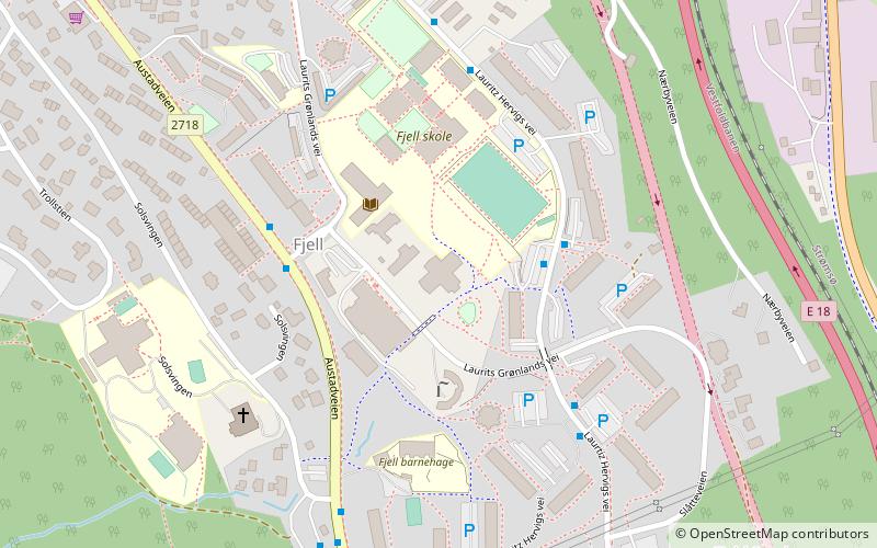 fjell skole drammen location map