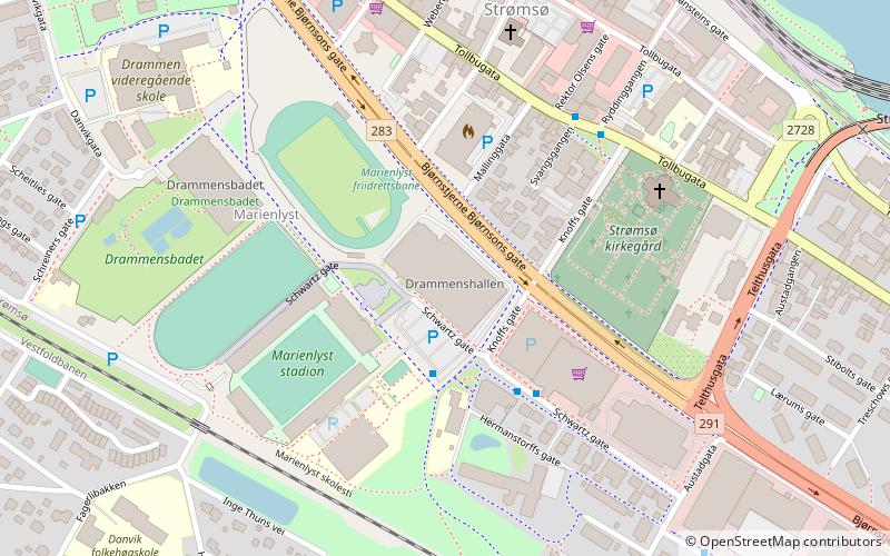 Drammenshallen location map
