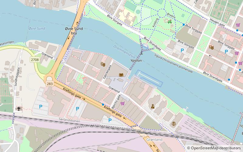 Drammensbiblioteket location map
