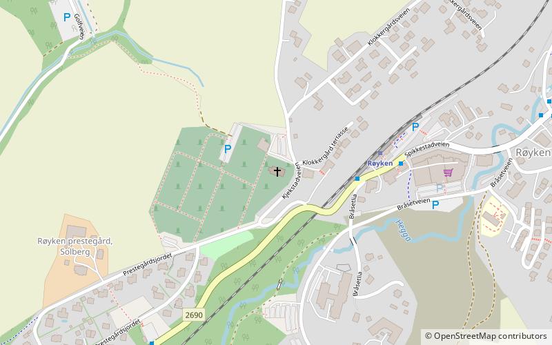 Røyken kirke location map