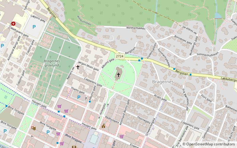 Bragernes kirke location map