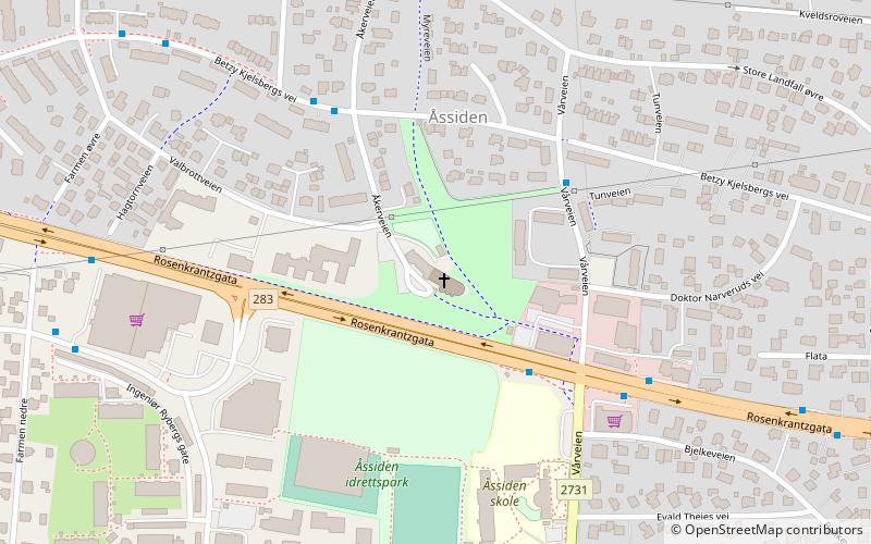 Åssiden kirke location map