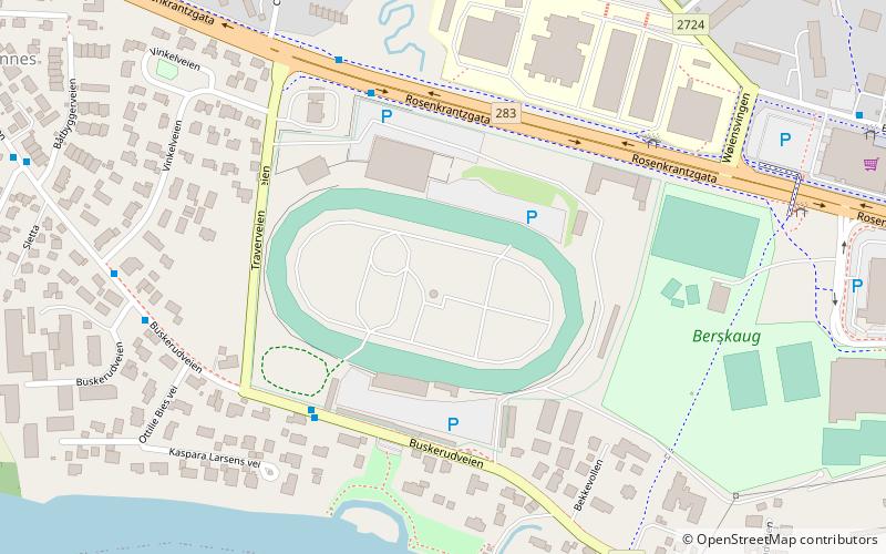 Drammen Travbane location map