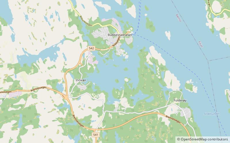 Innværfjorden location map