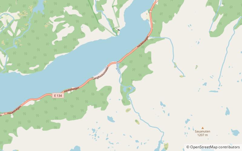 Langfossen location map
