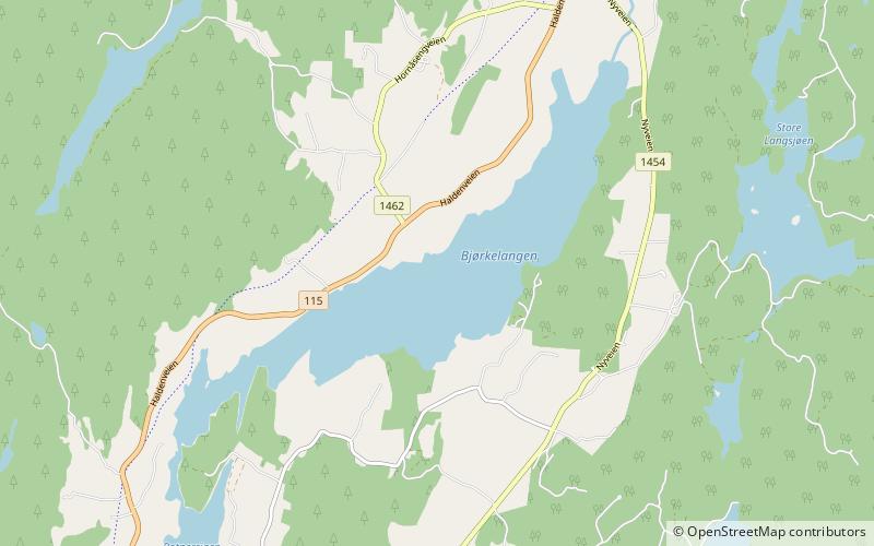 bjorkelangen lake location map