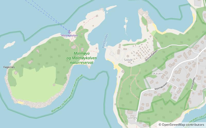 Malmøya og Malmøykalven Nature Reserve location map