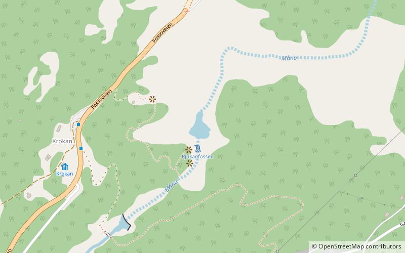 Rjukanfossen location map