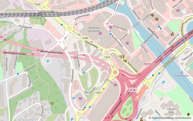 Kjørbo Tunnel location map