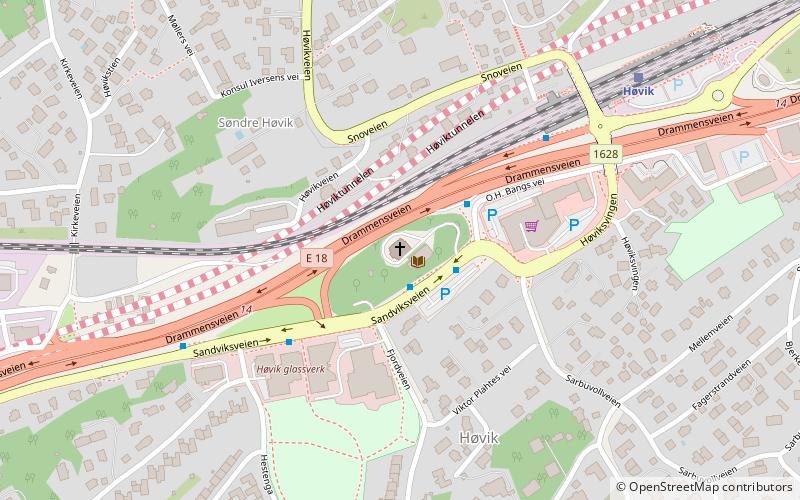 Høvik kirke location map