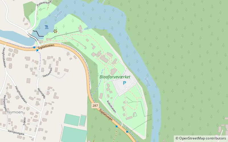 Blaafarveværket location map