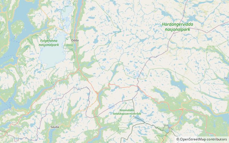 Valldalsvatnet location map