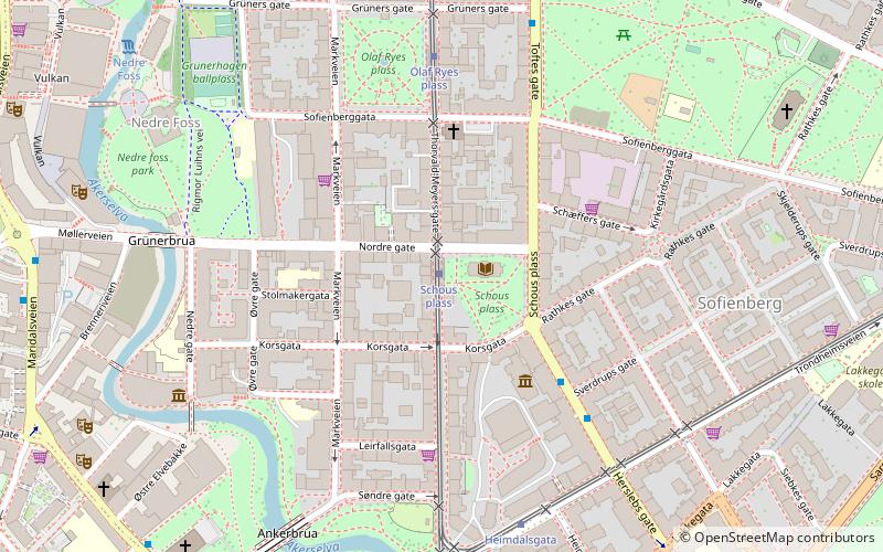 Schous plass location map