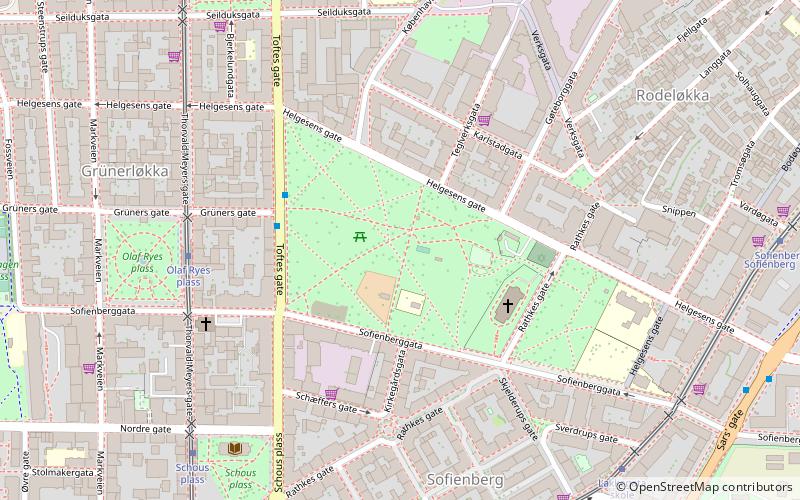 Sofienbergparken location map