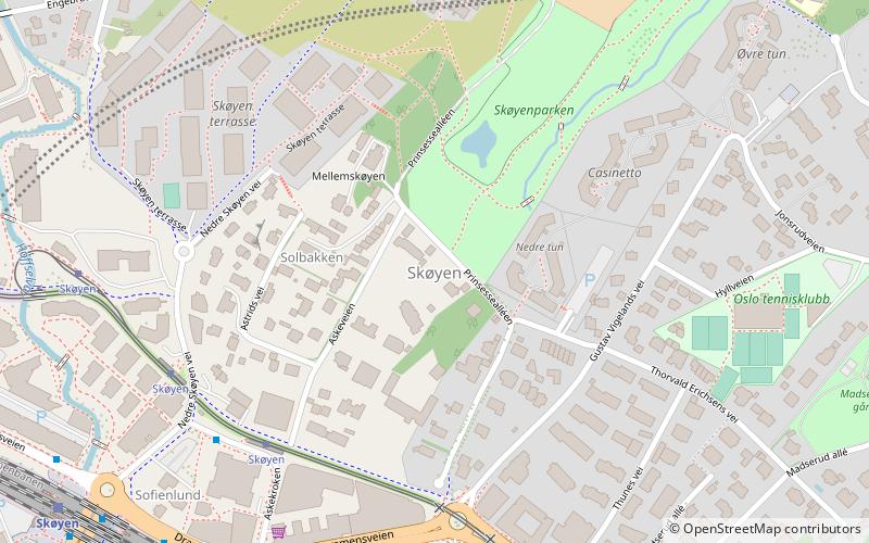 Skøyen location map